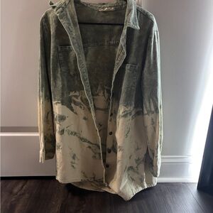 Peach Love California Ribbed Green Top